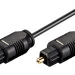 GOOBAY καλώδιο ήχου Toslink 50563, gold plated, 2.2mm, 0.5m, μαύρο