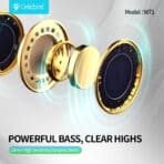CELEBRAT earphones με θήκη φόρτισης W71, True Wireless, 10mm, 30/200mAh, λευκά - Image 2