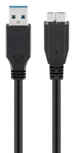 GOOBAY καλώδιο USB 3.0 σε USB 3.0 micro Τype B 95169, 15W, 5Gbps, 1m, μαύρο - Image 2