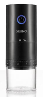 BRUNO BRN-0256 Ηλεκτρικός Μύλος Καφέ επαναφορτιζόμενος με 39 επίπεδα άλεσης, μαύρος