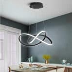 POWERTECH LED φωτιστικό οροφής HLL-0207, 48W, 4000K, Φ50cm x 120cm, μαύρο - Image 2