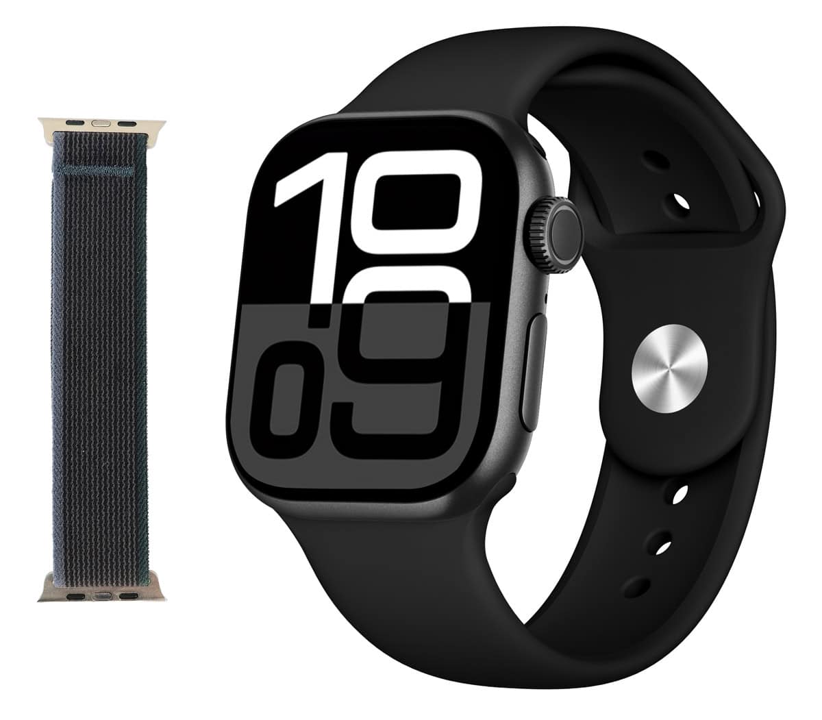 IT-071 INTIME smartwatch A10 Pro με 2x λουράκια, heart rate, 2.04" AMOLED, IP65, μαύρο - Image 1