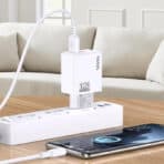 KAKUSIGA φορτιστής τοίχου KSC-1238 με καλώδιο USB-C, 2x USB, 12W, μαύρος - Image 2