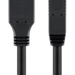 GOOBAY καλώδιο USB 3.0 σε USB Type B 95721, 0.25m, 5Gbps, μαύρο