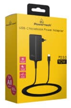 POWERTECH φορτιστής laptop PT-1157, USB-C PD, universal, 90W, μαύρος - Image 2
