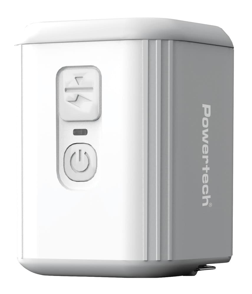 PT-1553 POWERTECH μίνι τρόμπα PT-1553 με φακό, 5W, επαναφορτιζόμενη, λευκή - Image 1