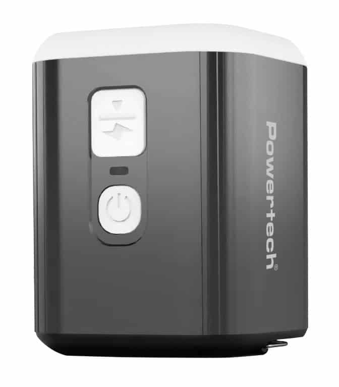 PT-1554 POWERTECH μίνι τρόμπα PT-1554 με φακό, 5W, επαναφορτιζόμενη, μαύρη - Image 1