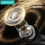 USAMS earphones με θήκη φόρτισης E05, True Wireless, BT 6.0, μαύρα - Image 2
