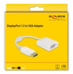 DELOCK αντάπτορας DisplayPort σε VGA 61007, Full HD, passive, λευκός - Image 2