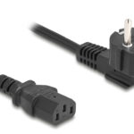 DELOCK καλώδιο τροφοδοσίας 81326, 3x 0.75mm², 2m, μαύρο