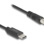 DELOCK καλώδιο USB-C σε DC 5.5 x 2.1mm 85397, 1m, μαύρο