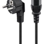 GOOBAY καλώδιο τροφοδοσίας 95142, 3G 1.00mm², 3m, μαύρο