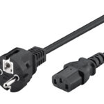 POWERTECH καλώδιο τροφοδοσίας Η/Υ & οθόνης P002, 3x0.75mm², copper, 1.5m, μαύρο