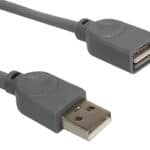 POWERTECH καλώδιο USB 2.0 αρσενικό σε θηλυκό CAB-U145, 1.5m, γκρι