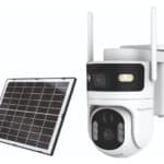 POWERTECH smart ηλιακή κάμερα PT-1547, dual lens, 4MP, 4G, PTZ, SD, IP65