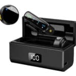 UPTECH ασύρματα μικρόφωνα UPW-M9MAX με θήκη φόρτισης, USB-C, 2.4GHz, μαύρο