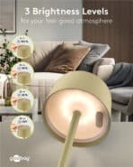 GOOBAY επιτραπέζιο φωτιστικό 77678, 3000K, dimmable, επαναφορτιζόμενο, μπεζ - Image 2