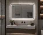 BRUNO καθρέφτης μπάνιου LED BRN-0285, ορθογώνιος, 24W, 60x80cm, IP67 - Image 2