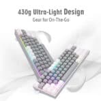 Redragon K631WG-RGB (White/Grey)-Gaming πληκτρολόγιο - Image 2