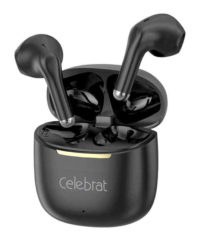 W79-BK CELEBRAT earphones με θήκη φόρτισης W79, True Wireless, 13mm, 30/300mAh, μαύρα - Image 1