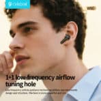 CELEBRAT earphones με θήκη φόρτισης W80, True Wireless, 13mm, 30/230mAh, γκρι - Image 2