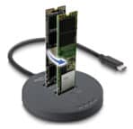DELOCK docking station για M.2 NVMe PCIe SSD 64364, 2 θέσεων, 20Gbps, clone function, μαύρο - Image 2