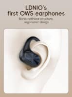 LDNIO earphones με θήκη φόρτισης T07, OWS Bone Conduction, 15mm, 60/500mAh, μαύρα - Image 2