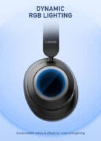 LDNIO headphones H01, ασύρματα & ενσύρματα, 40mm, 1000mAh, ANC, μαύρα - Image 2