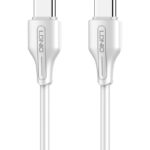 LDNIO καλώδιο USB-C σε USB-C LC122C, 65W PD, 2m, λευκό