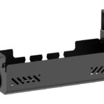 BRATECK cable management γραφείου CC11-22-1, μεταλλικό, 494x167x196mm, μαύρο