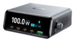 POWERTECH σταθμός φόρτισης PT-1622, USB & 4x USB-C, GaN, 100W, ασημί