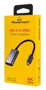 POWERTECH αντάπτορας USB-C σε HDMI PTR-0208, 4K/30Hz, 10 Gbps, γκρι - Image 2