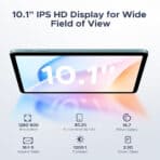 DOOGEE tablet Tab A9 Pro με πληκτρολόγιο/ποντίκι/στυλό αφής/θήκη, 10.1", 4/128GB, Android 15, 6580mAh, μαύρο - Image 2