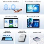 DOOGEE tablet Tab G5, 10.1", 3/128GB, 4G, Android 16, 7500mAh, μαύρο - Image 2