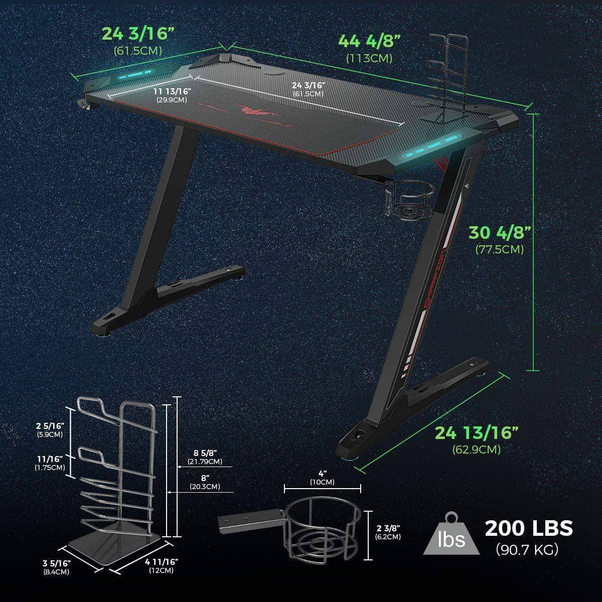 Gaming Γραφείο - Eureka Ergonomic® ERK-EDK-Z1S