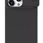 NILLKIN θήκη CamShield Silky Silicone για iPhone 15 Pro, μαύρη