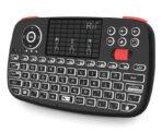 RIITEK ασύρματο mini πληκτρολόγιο i4, backlit, Bluetooth & 2.4GHz, μαύρο