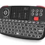 RIITEK ασύρματο mini πληκτρολόγιο i4, backlit, Bluetooth & 2.4GHz, μαύρο