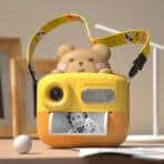 WOWKIDS παιδική φωτογραφική μηχανή K64 με εκτυπωτή, 26MP, 2", κίτρινη - Image 2