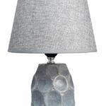 POWERTECH επιτραπέζιο φωτιστικό HLL-0134, E27, κεραμική βάση, μπλε/γκρι