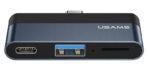 USAMS USB hub US-SJ491 με card reader