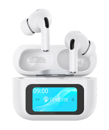 CELEBRAT earphones με θήκη φόρτισης