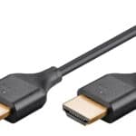 GOOBAY καλώδιο HDMI 75292 με Ethernet, slim, 4K/60Hz, 18 Gbps, 0.5m, μαύρο