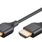 GOOBAY καλώδιο HDMI 75297 με Ethernet, slim, 8K/60Hz, 48 Gbps, 0.5m, μαύρο