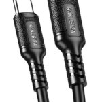 KAKUSIGA καλώδιο USB-C σε USB-C KSC-984, σιλικόνης, 60W, 480Mbps, 1m, μαύρο