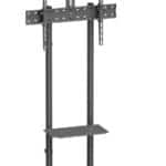 BRATECK βάση τηλεόρασης δαπέδου T1042T, 37-70", έως 45kg, με ράφια & ροδάκια