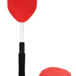 HEYNER βούρτσα με πανί μικροϊνών 407630, πτυσσόμενη έως 50cm, μαύρη/κόκκινη