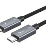 CABLETIME καλώδιο USB-C σε USB-C CT-C160-U31-TB3, 100W, 40Gbps, 4K/60Hz, 0.5m, μαύρο