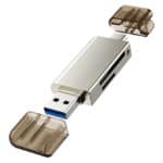 CABLETIME card reader CT-ACMCD2-ZG για SD & micro SD, USB 3.0, 5Gbps, γκρι