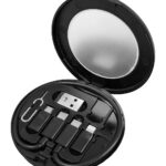 POWERTECH all in one κιτ φόρτισης με καλώδιο & αντάπτορες CAB-U161, 60W, 30cm, μαύρο